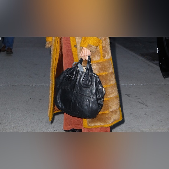 Givenchy Handbags - Givenchy Medium Nightingale Fur and Patent Bag